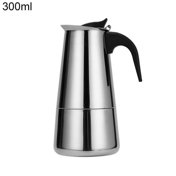 Stovetop Coffee Maker Pot Mocha Latte Percolator Stainless Steel Teapot Machines 